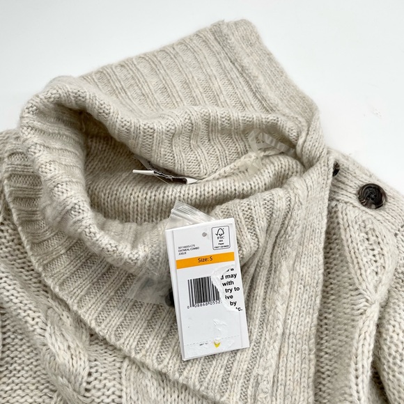 Vintage America Cable-Knit Joelie Cowl Neck Sweater size small NWT - Picture 9 of 13